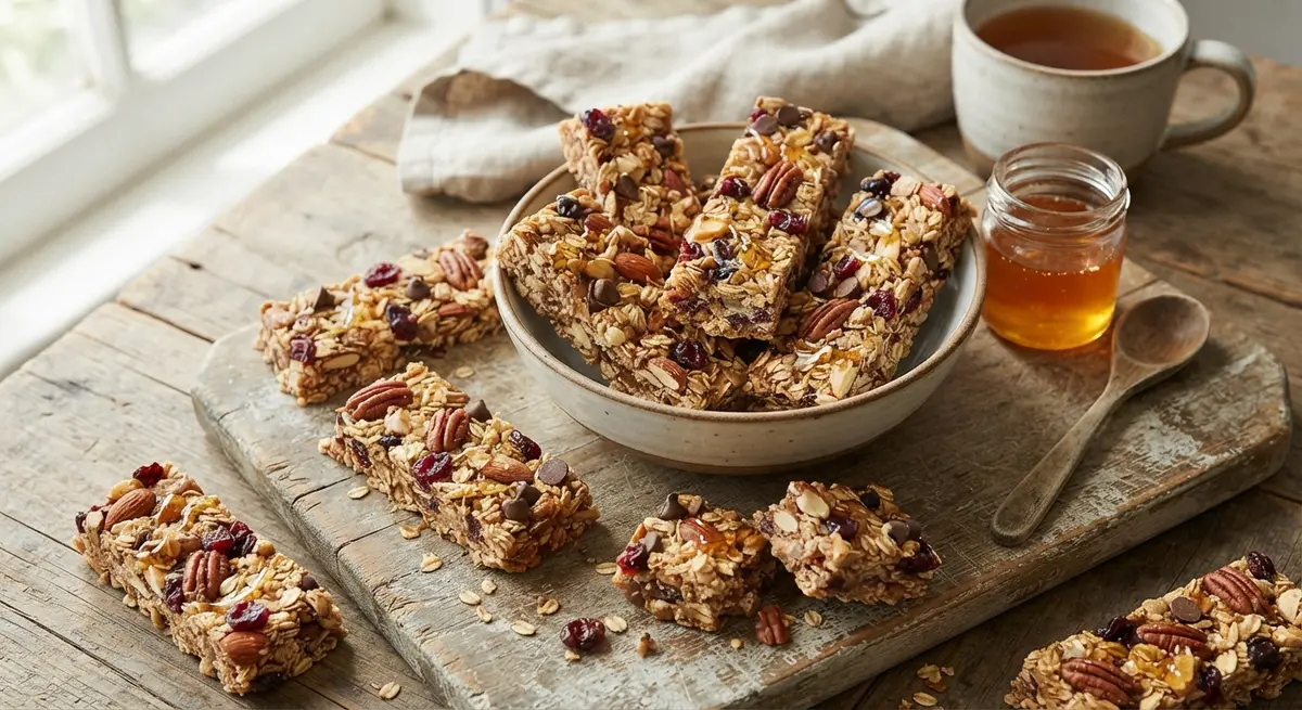 Homemade Granola Bar Snack